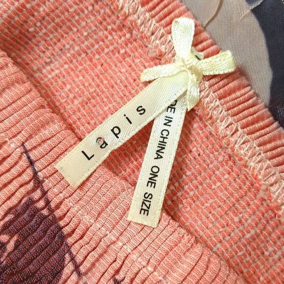 Lapis pink floral convertible strapless Boho chic Fairycore dress - Picture 8 of 9